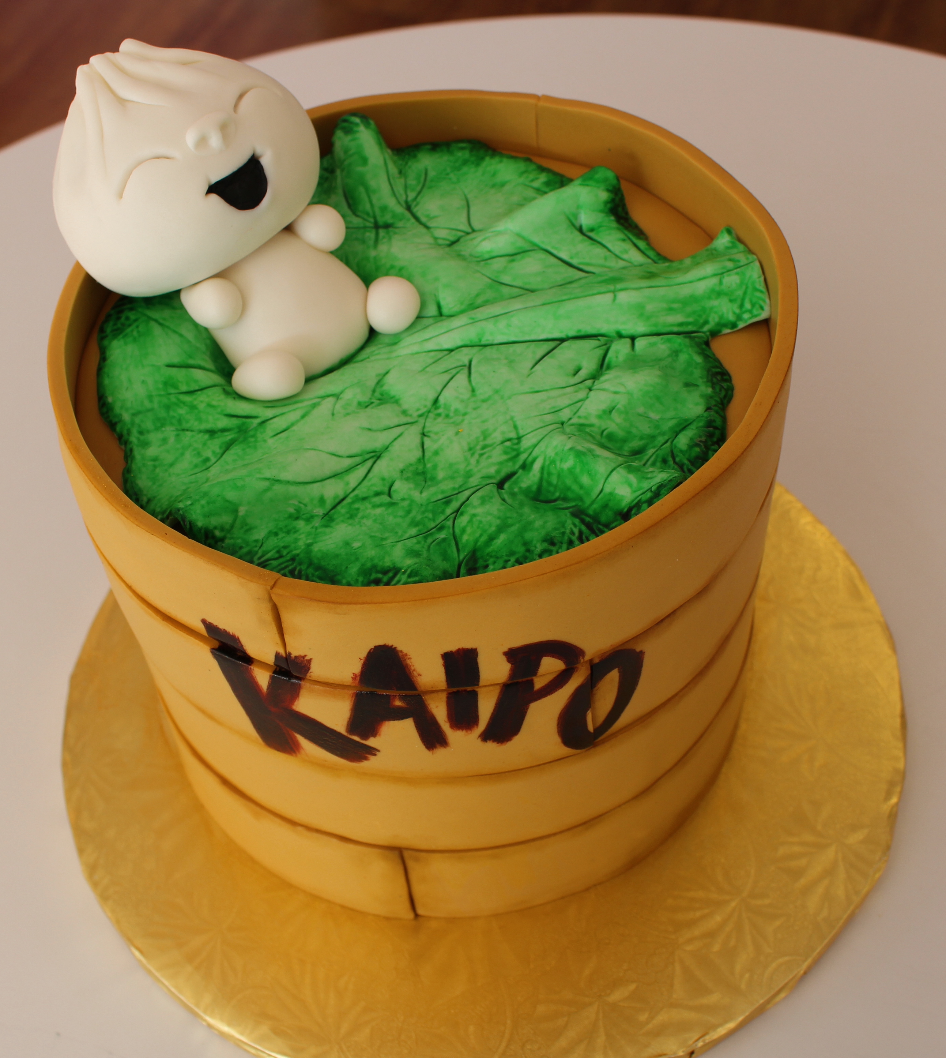 Disney Pixar Bao Theme Birthday Cake with Cute Fondant Bao Character Figure